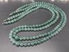 [Ishimachi] Dark Jadeite Necklace, Approx. 6mm Beads, Approx. 60cm Length, Natural Stone, Genuine Jadeite, Five Virtues Amulet