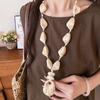 Geometric Acrylic Necklace Oval Sweater Chain Vintage Geometric Necklace  Vintage Style