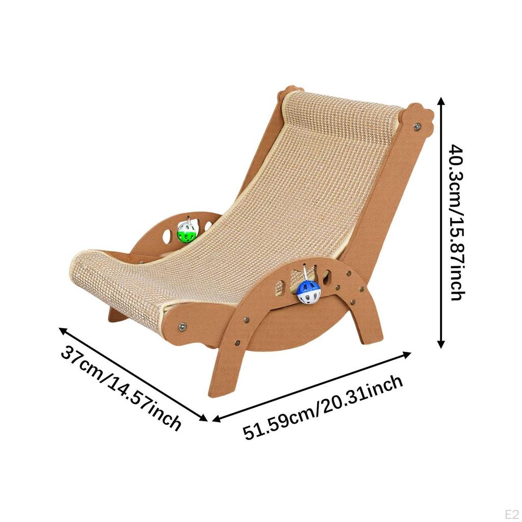 Cat Lounge Chair Portable House Sturdy Pet Cot Furniture Protector Scratching Board Rocking
