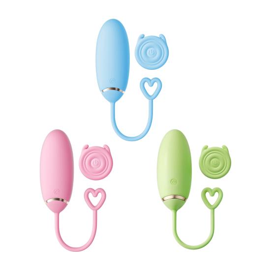 Silicone Remote Control Egg Vibrator 12 Vibration Levels Adjustable Portable USB Rechargeable Waterproof Cordless Vibrating Egg Stimulator Toy
