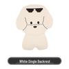 Puppy Cartoon Sunglasses Car Seat Cushion for Kia Models, All-Season Cotton Linen