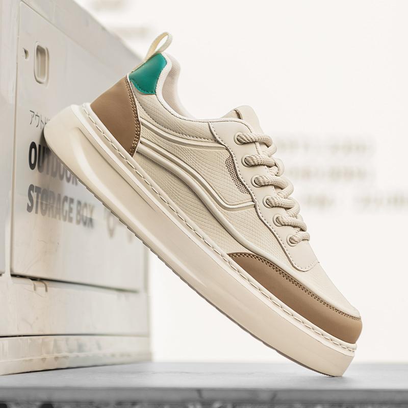 Fashion Fashion Microfiber Leather Men's Casual Shoe Youth Teenage Sneakers Comfortable Skateboard Footwear Comfy Men Vulcanize Footwear