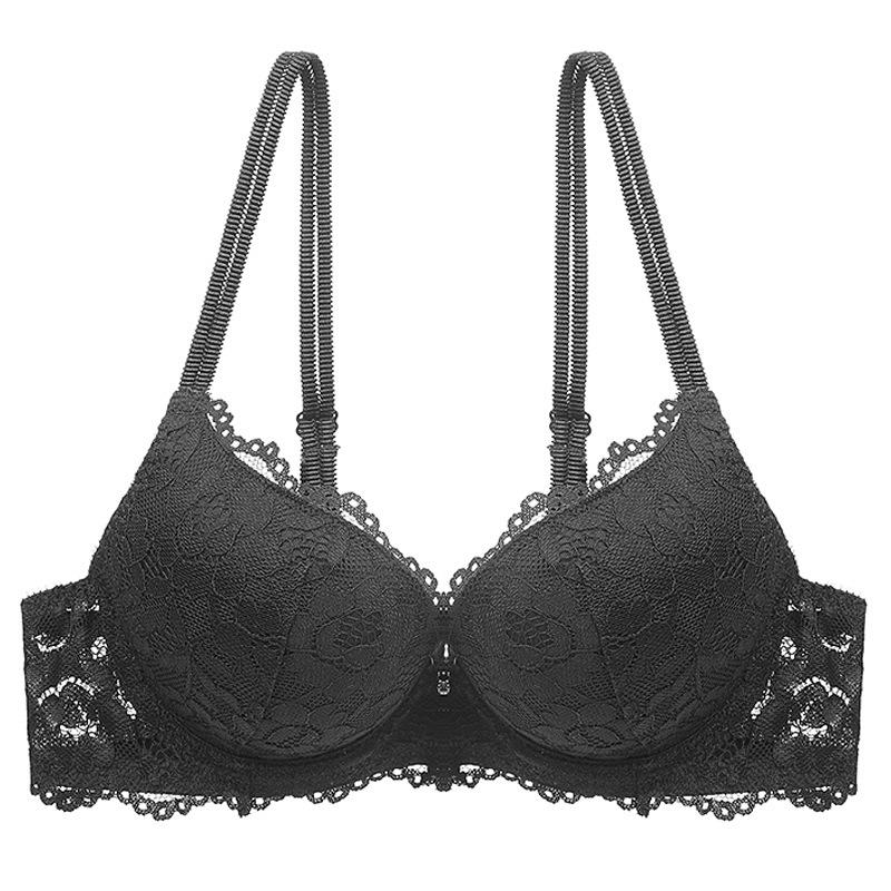 European & American Lace Bra: Enhances Bust, Gathers Side Fat, Prevents Sagging - Sexy & Supportive.