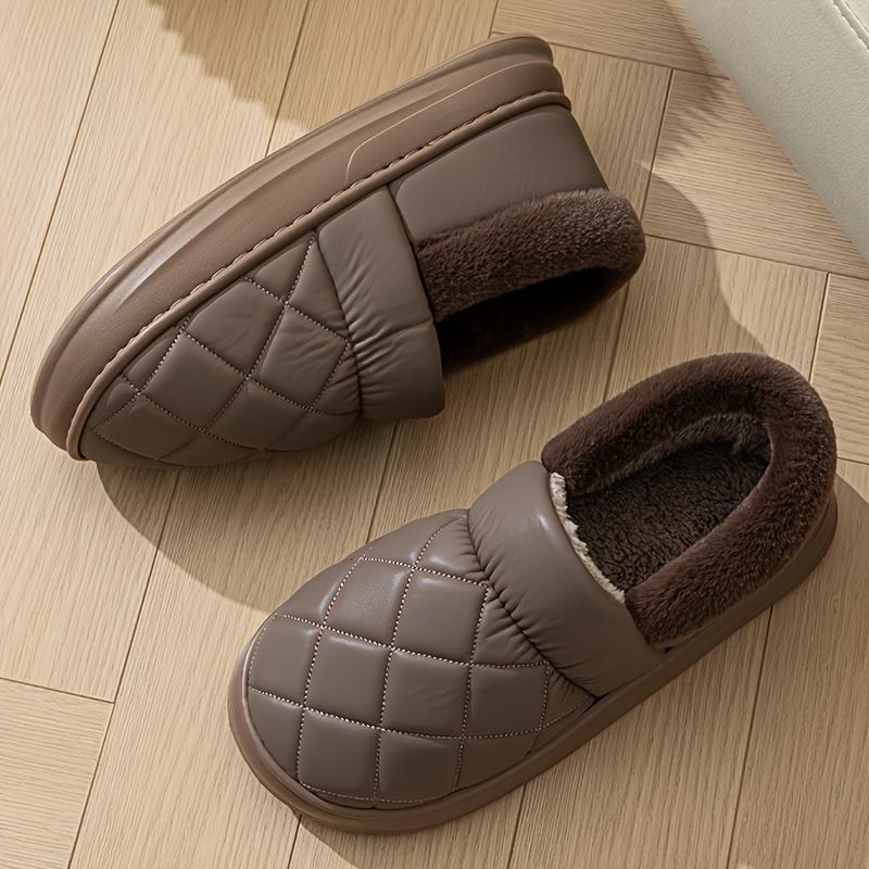 Pantoufles pour hommes Taille Extra Large Automne Hiver Pantoufles d'Intérieur Antidérapantes