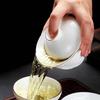Gaiwan Ceramic cu Margine Aurită HANDUNYOU