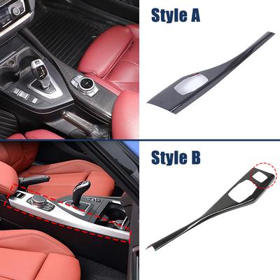Real Carbon Fiber Car Multimedia Button Panel Cover Sticker Trim For BMW 1 2 Series F20 F21 F22 F23 116I 118I 2012-2019 LHD