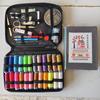 Portable Needle and Thread Set for Home Sewing and Mending – Includes Stitching Method Book and Case