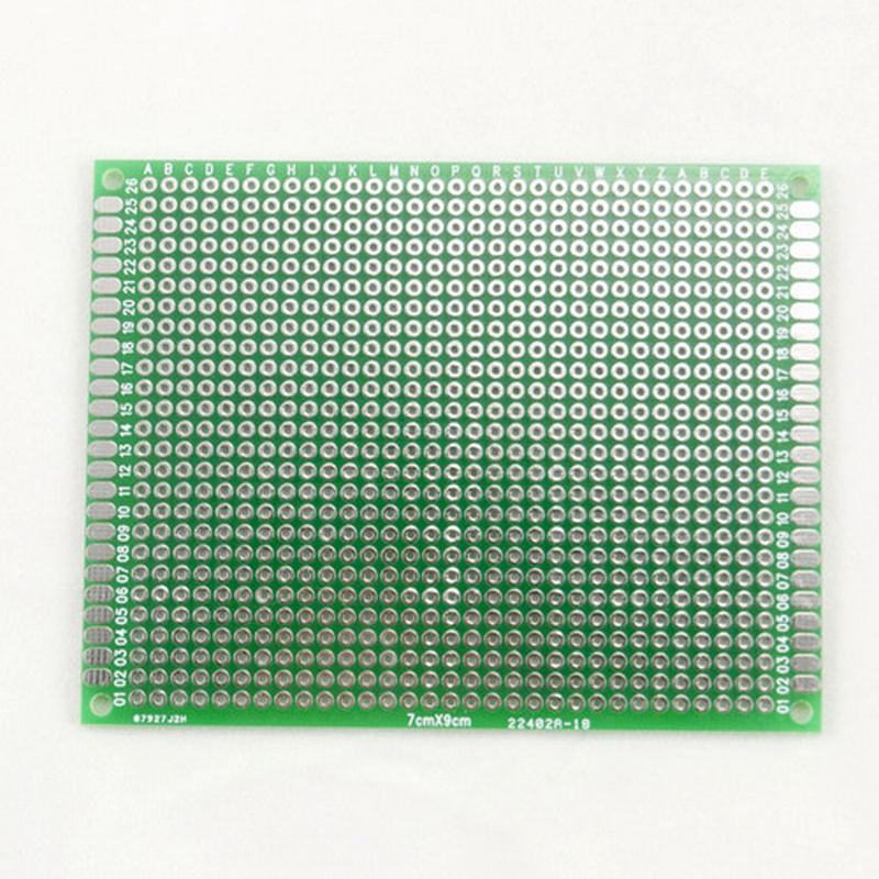 Cheap Double Sided Side Solder Soldering PCB Prototype Donut Board Green Breadboard 2x8cm 3x7cm
