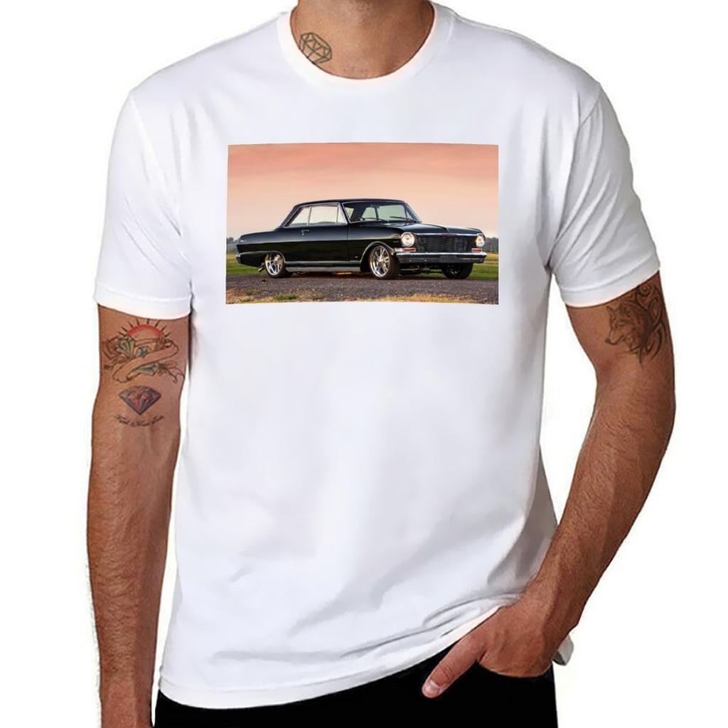 James Gatt's 1964 Chevy Nova T-shirt T Shirt Man Designer Man T Shirts High Quality Luxury Brand Anime T Shirts For Man T-shirt