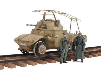 Tamiya Serie Collezione Militare Auto Blindata Ferroviaria dell'Esercito Tedesco P204 Modello in Plastica 32413 1/35 N.13 (f)