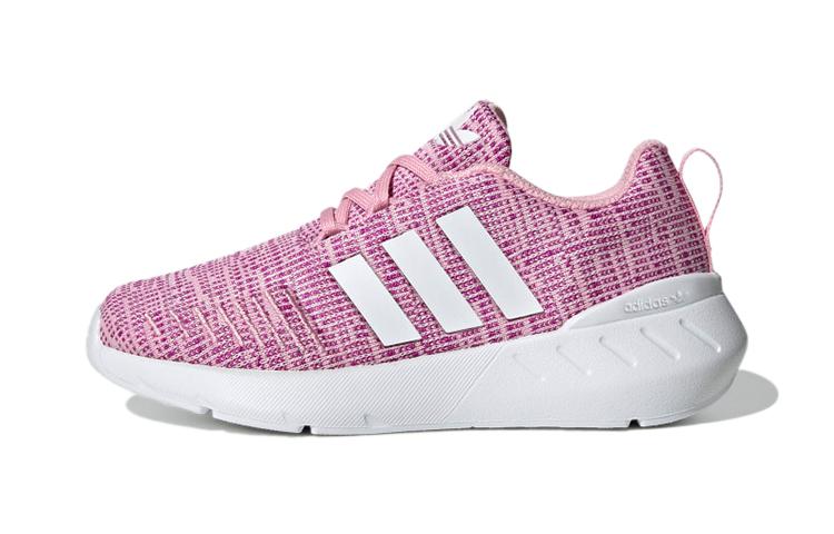 

Adidas Originals Swift Run 22 Comfortable Abrasion Resistant Breathable Low top Kids Running Shoes Purple Pink GW8181 31