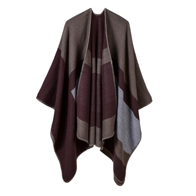Ladies Jacquard Silver Silk Shawl Autumn and Winter Scarf Extended Thickened Cloak