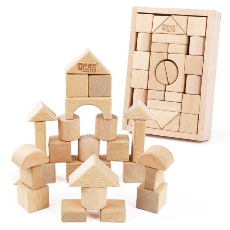 

Набор деревянных строительных блоков с сумкой для хранения. Деревянные игрушки для детей. Собранные строительные блоки. Ранние развивающие игрушки для детей.