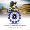   Ceramic Bearing Aluminum Alloy   Bike Rear Derailleur Pulley   Wheel (Black)