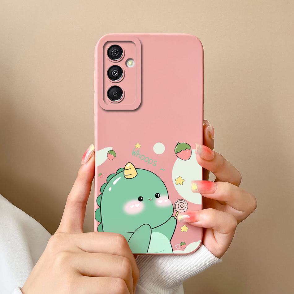 Cute Case For Samsung Galaxy A15 Funny Full Protection Soft Liquid Silicone Anti Choc Phone Cover For Samsung A15 A 15 Fundas
