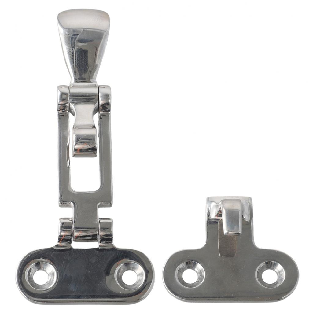 Stainless Steel Boat Lock Hatch Deck Hinge Adjustable Latch for Cabinets