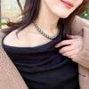 [Sakiya] Pearl Necklace 10mm 42cm with Jewelry Case, Suitable for Formal Occasions, Black Pearl, Gray Pearl, Shell Pearl, EarringsPiercings,