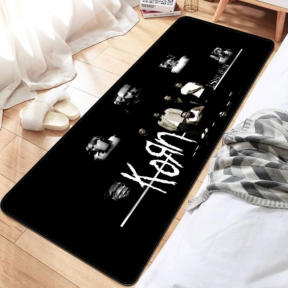 Rock Band K-Korn Long Rugs Cheaper Anti-slip Modern Living Room Balcony Printed Bedside Area Rugs