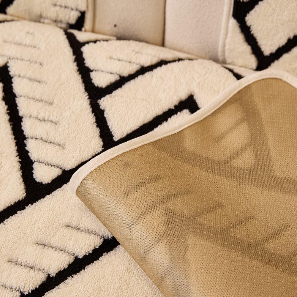 Modern Minimalist Plush Sofa Mat All Season Thickened Non-Slip Seat Cushion Sofa Cover Furniture Protector Living Room Couch