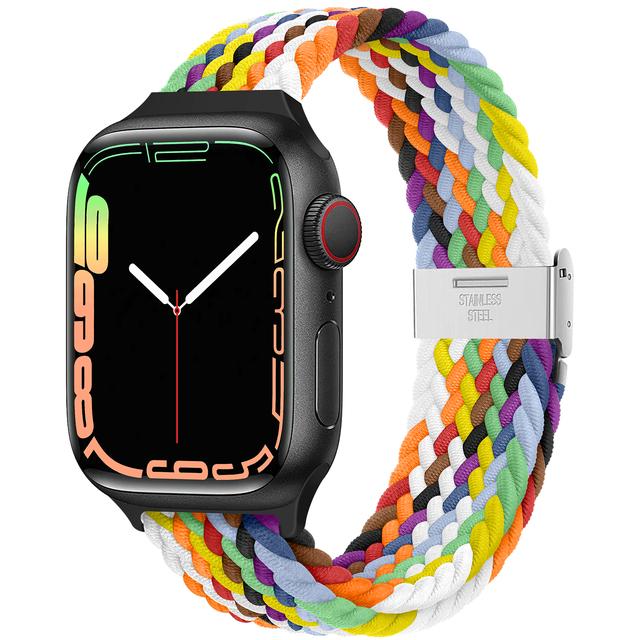 Braided Solo Loop Strap For Apple Watch Ultra2 Band 49mm 45mm 44mm 40mm 41mm 42mm 46mm Correa Bracelet Series 8 7 Se 6 9 3 10 11
