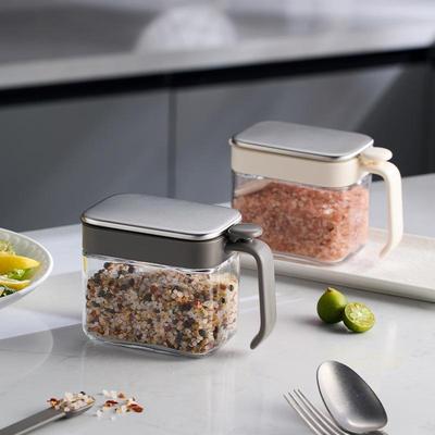 500Ml Seasoning Box Sealed Moisture-Proof Seasoning Bottle Large Capacity With Spoon Spice Storage Container Kitchen