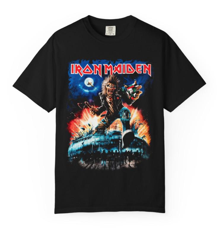 Iron Maiden World Tour 2025 Budapest Concert T-Shirt, Double-Sided Graphic Tee
