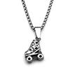 Roller Skates Neck Chain For Women Men Stainless Steel Silver Color Fashion Male Hiphop Hottie Party Pendant Necklace Jewelry