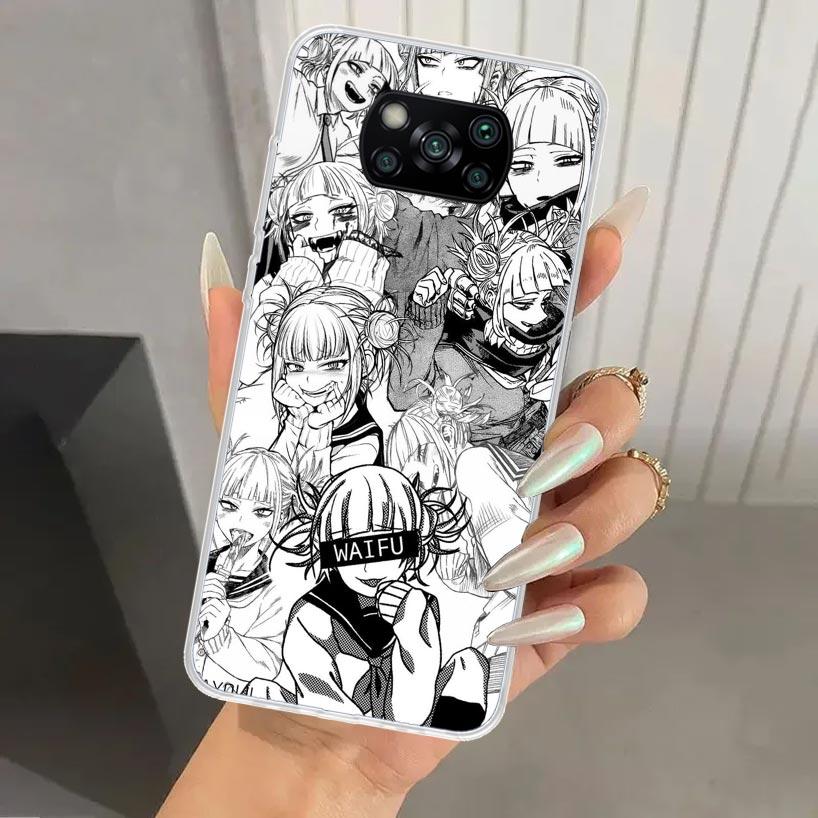 Himiko Toga Waifu Anime MHA Phone Case for Xiaomi Poco X5 X6 X7 Pro F7 Ultra M7 Redmi 15 15C 13 13C 12 12C 10 10A 10C 9 9A 9C 9T