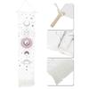 Moon Phase Cycle Tapestry Wall Hanging Art Decors Handcraft for Home Bedroom Ornament(White )