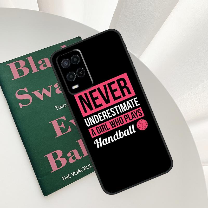 Stylish Playing Handball For OPPO A98 A78 A18 A38 A58 A5 A6 Pro A15 A17 A57 A16 A76 A96 A54 A74 A94 A40 A60 A80 Case