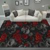 Wzór Dolara Dywan Vintage Gotycki Boho Obszar Salon Sofa Sypialnia Rustykalny Wystrój Czarne Dywany Dywan Retro Dekoracja Domu