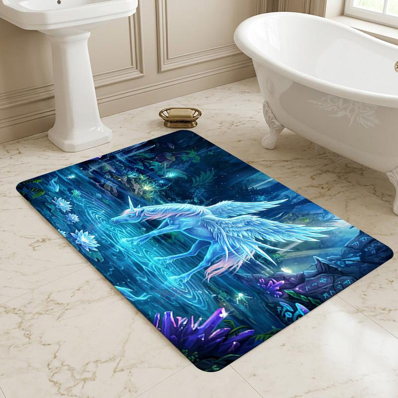 Forest Living Room Nonslip Area Rug Soft Carpet For Bedroom Game Playroom Sofa Office Home Decor Doormat Christmas Gift C929306