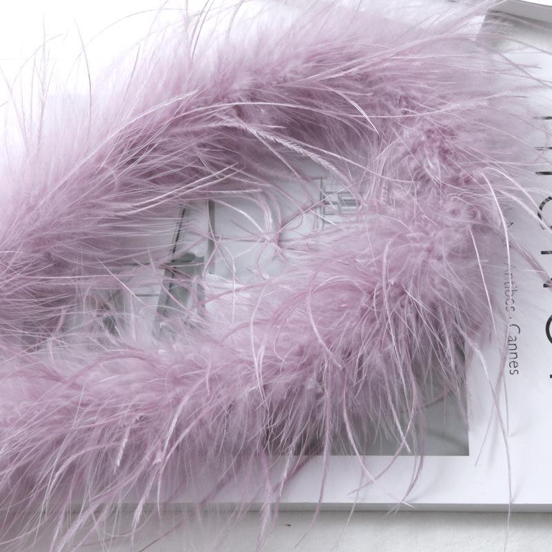 Special Offer White Black Ostrich Feather Top Latin Dance Clothes Pajamas Nightgown Diy Decorative Clothing Accessories