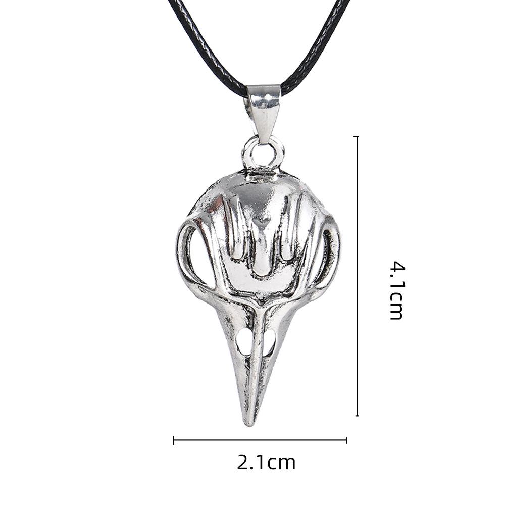 Harry Potter Bellatrix Lestrange Bird Skull Pendant Necklace