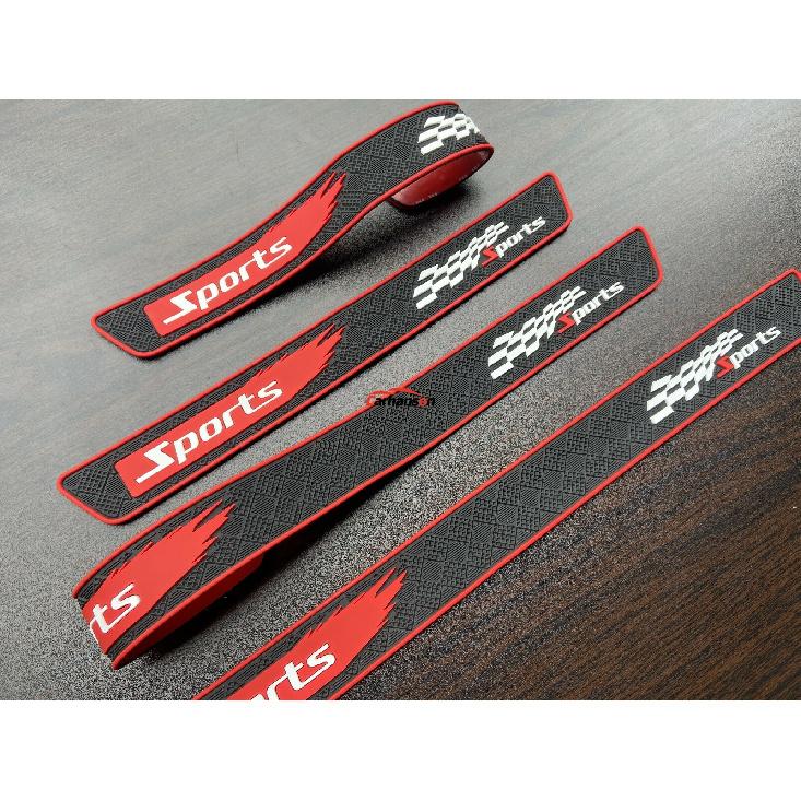 Auto Accessories Rubber Car Door Sill Guards Scuff Plate Protector Strip Sticker