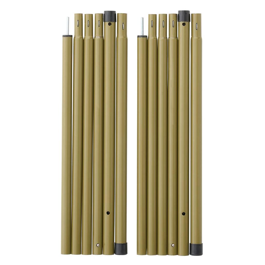 LOGOS Tarp Pole Peg Set Hexagonal and Slope 71909000 Family Tarp Tent & (for Types)