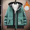 Jackets Men's Spring and Autumn Men's Youth Hooded Jackets Trendy Loose Casual Workwear Jackets
