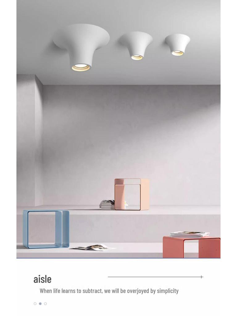 Wabi-Sabi Teardrop Frameless Smart Surface Spotlight Full-Spectrum Recessed Downlight