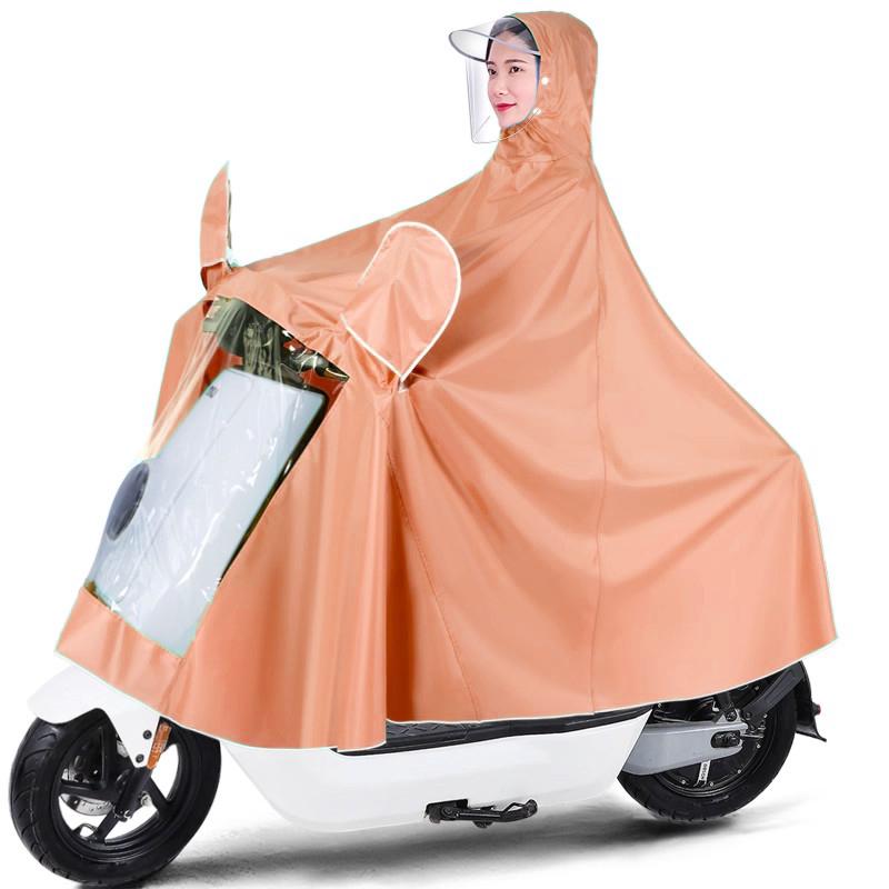 Extra Large Electric Motorcycle Raincoat: Extra Thick, Stormproof Poncho for Single or Double Riders, Unisex, Full Body Coverage. Extra Large