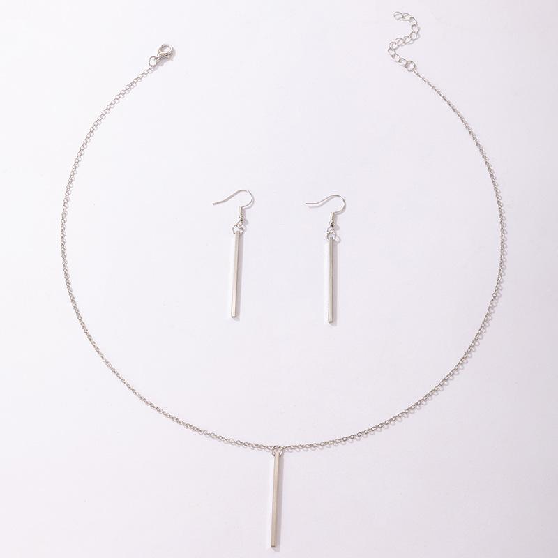 

Геометричні Прямокутні Сережки-Підвіски З Паличками З Відчуттям Стриманої Розкоші. One Size срібний