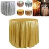Elegant And Shimmering Sequin Tablecloth 48'' Round For Wedding And Dining Tables