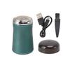 Mini Electric Beard Clipper Portable Washable Beard Knife for Christmas New Year Gifts Green