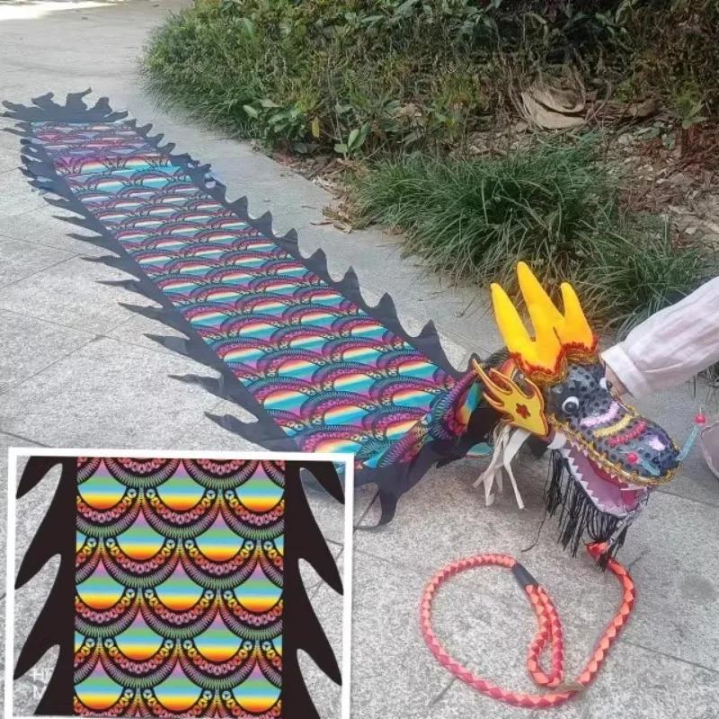 New Year Christams Outdoor Performance 4 Meters Chinese Silk Dragon Dance Products Fitness Dragon For Children Adults