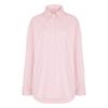Women Spring Autumn Oversize 100% Cotton Long Sleeve Button Down Shirt, Loose Fit Mid-Length Casual Top