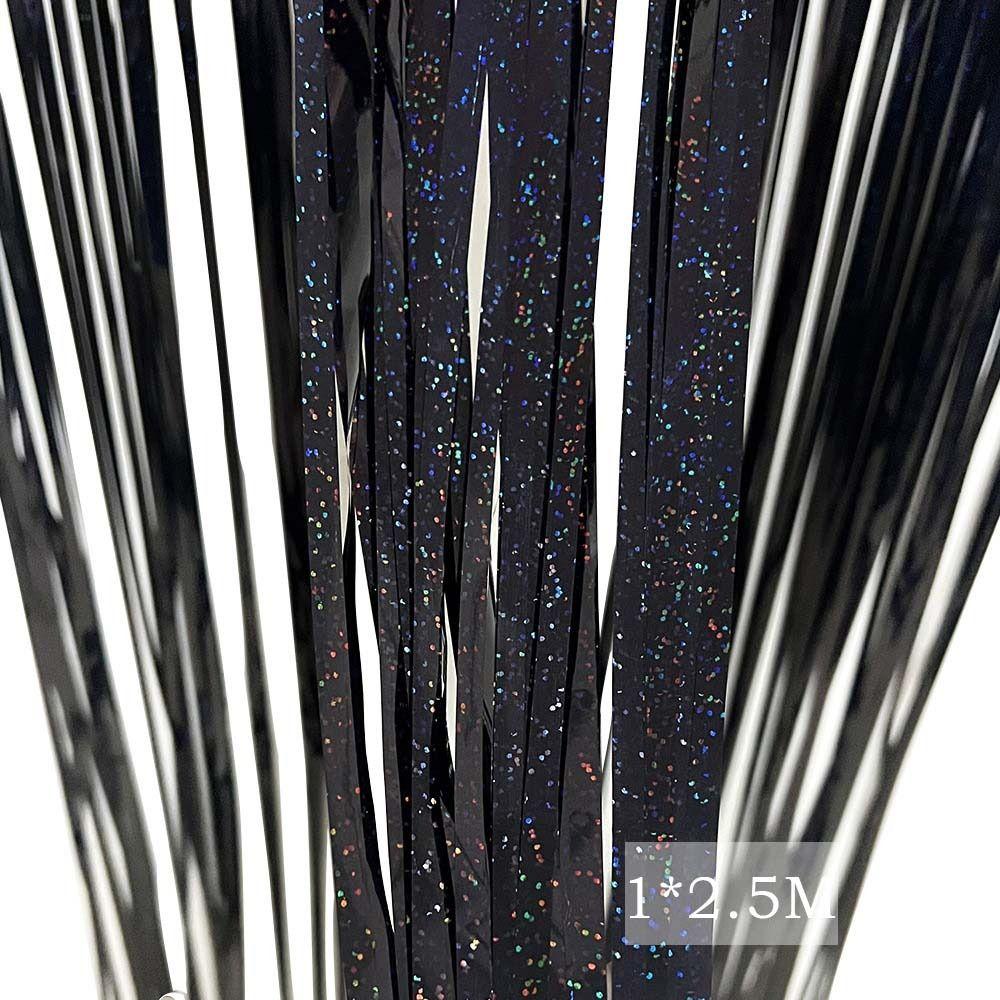 Foil Laser Christmas Wedding Prom Birthday Party Tassels Door Curtain Foil Curtain Rainwire Curtain