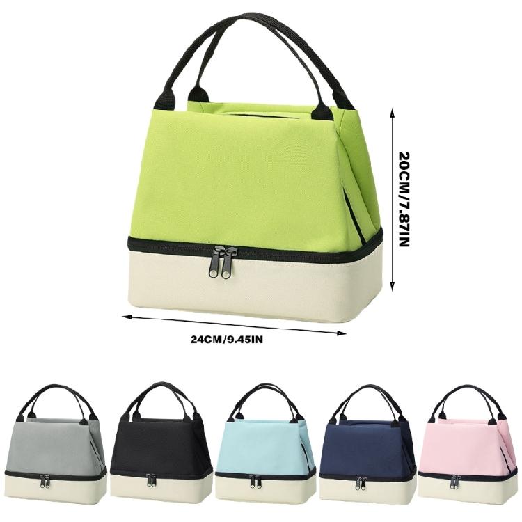 Sturdy Oxford Lunch Pack with Two Levels Easy To Use Designs Accessory for Picnics School and Workplace Dining