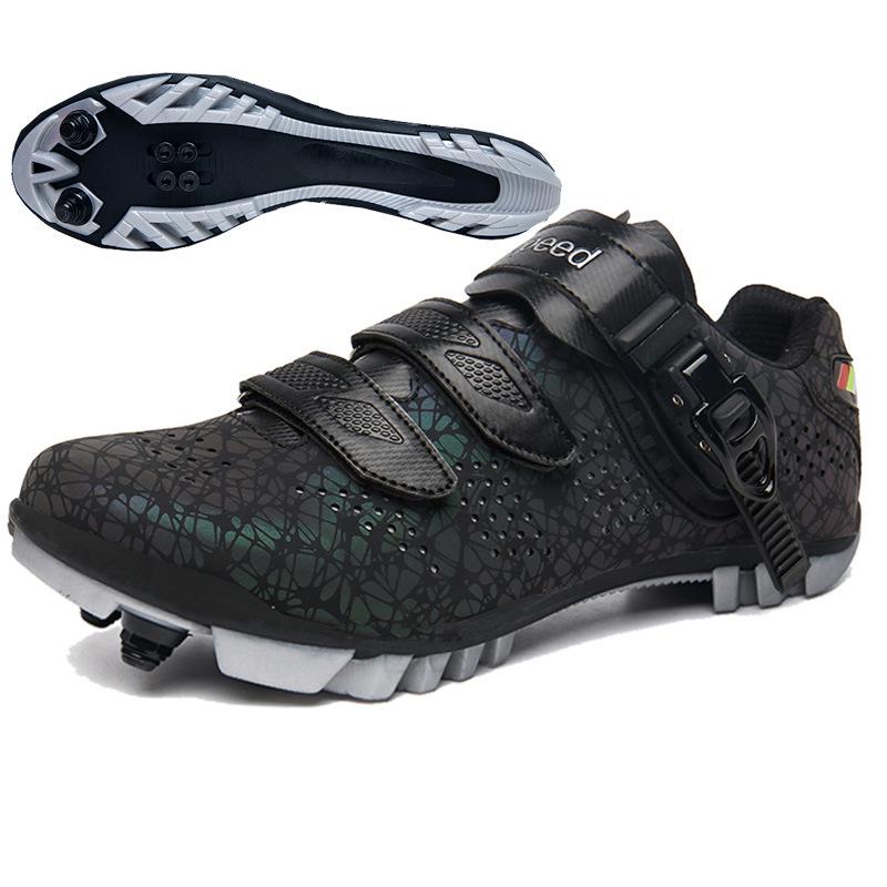 Dual-Use Professional Cycling Shoes for Men & Women - Road & Mountain Bike Racing with Hard Sole