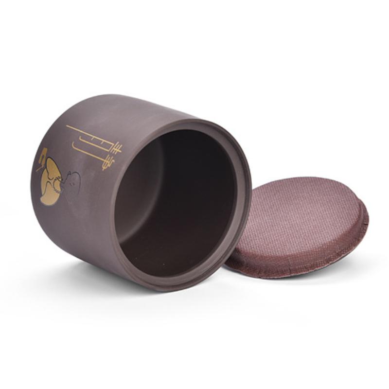 Purple Clay Tea Caddies Pu'er Tea Tin Household Sealed Jar Kitchen Dried Fruit Food Moisture-proof Storage Cans Tea Storage Tank