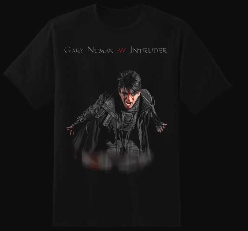 Intruder T-shirt on Gary Numan Black unisex Black Unisex Shirt E481 L