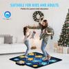 SucceBuy Kids Electronic Dance Mat 8-Button Music Dancing Play Pad Educational Toys with Single/Two Player Modes for Girls Gifts